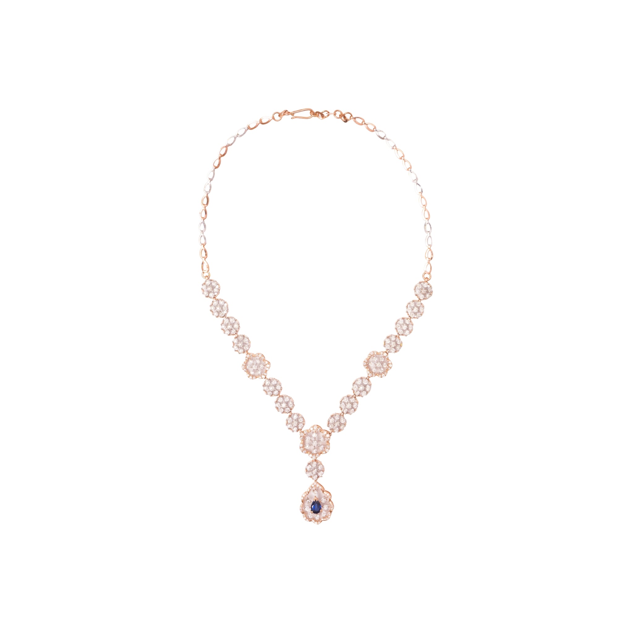 Alluring Floral Diamond Necklace