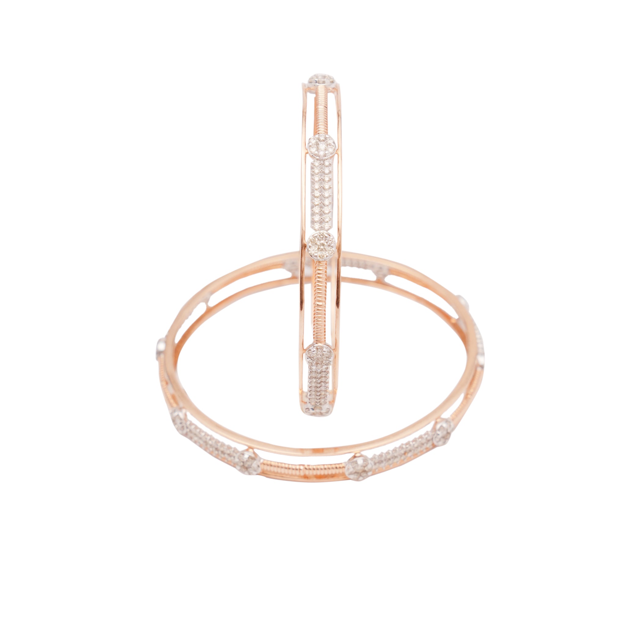 Precious Setting Diamond Bangles