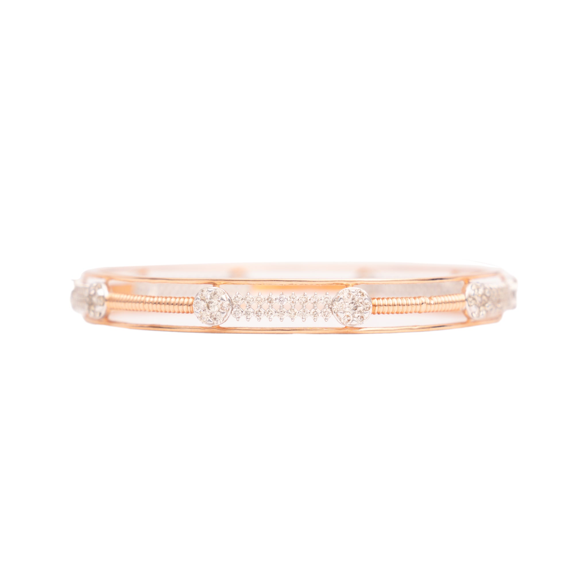 Precious Setting Diamond Bangles