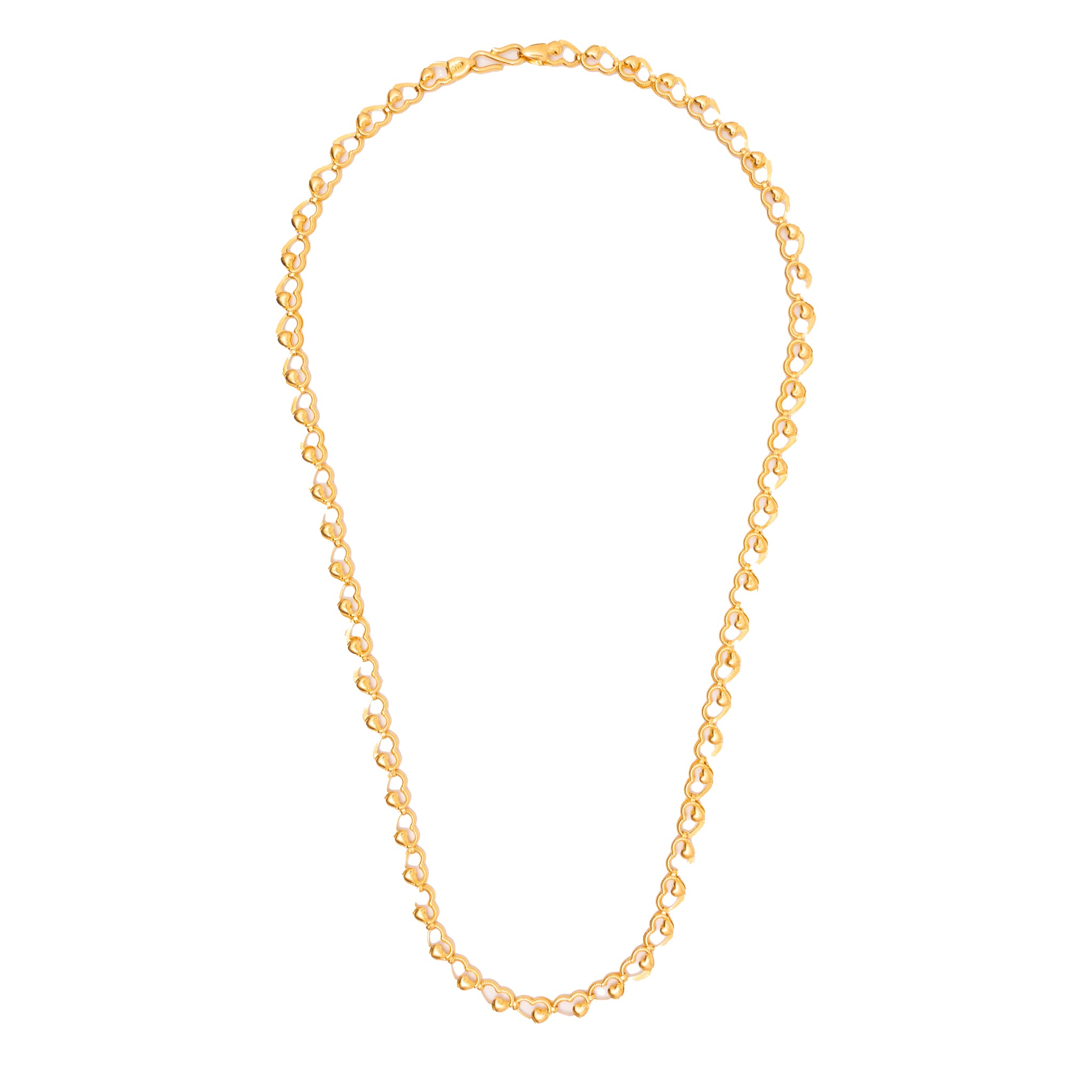 Heart Shape Gold Chains Pushpanjali Jewels