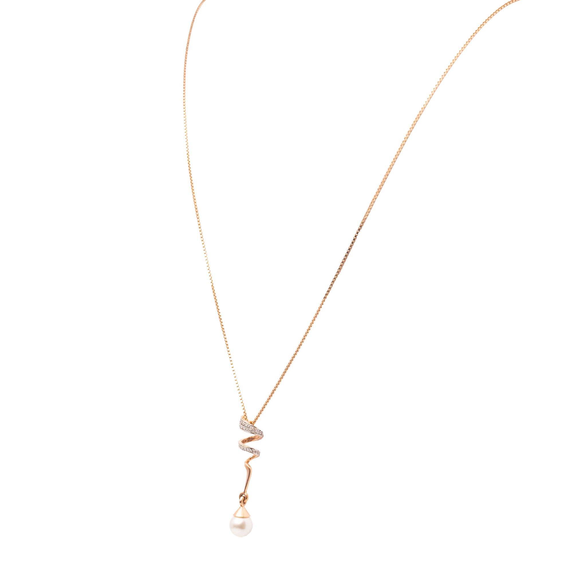 Hanging Pearl Gold Chains