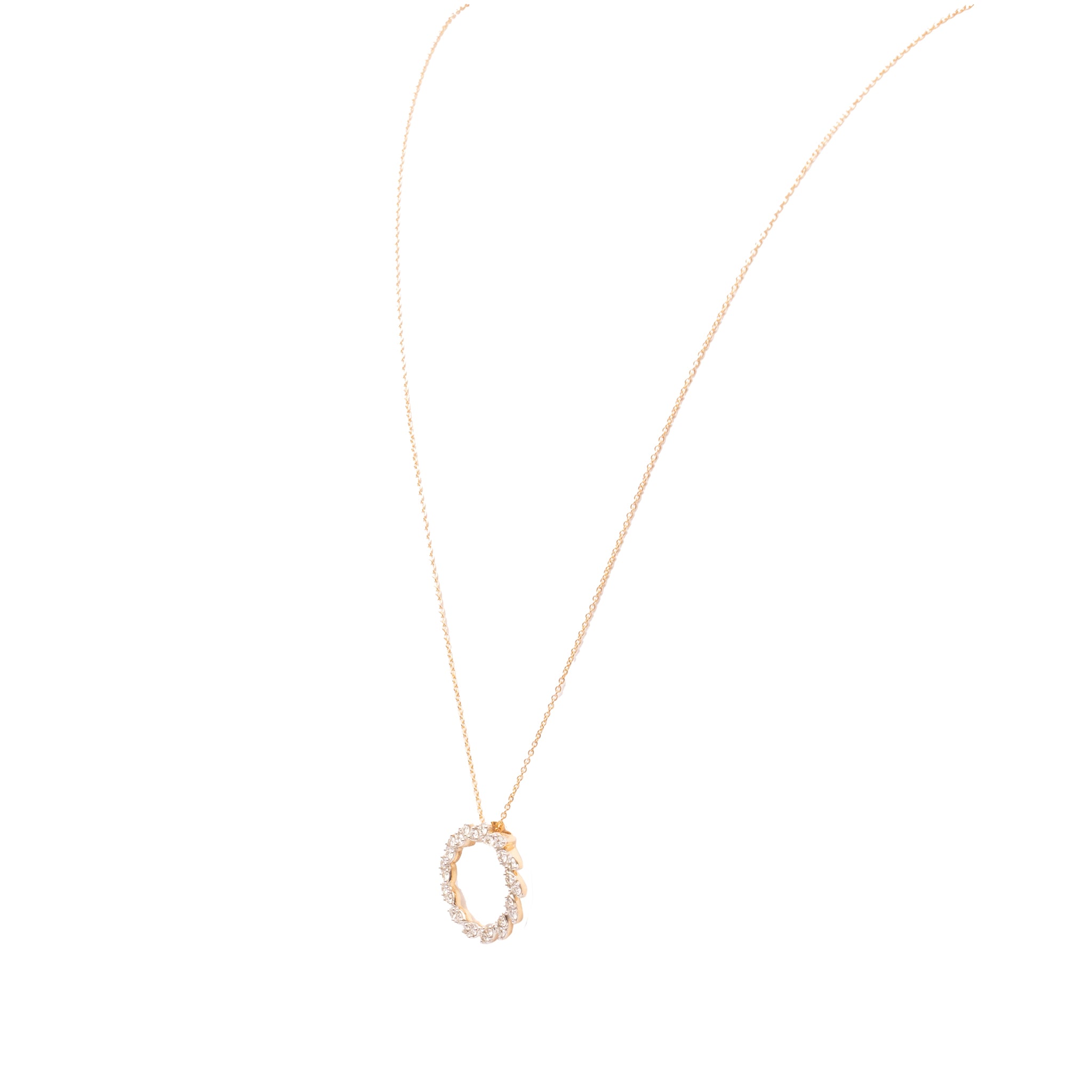 Sparkling Leaf Diamond Chains