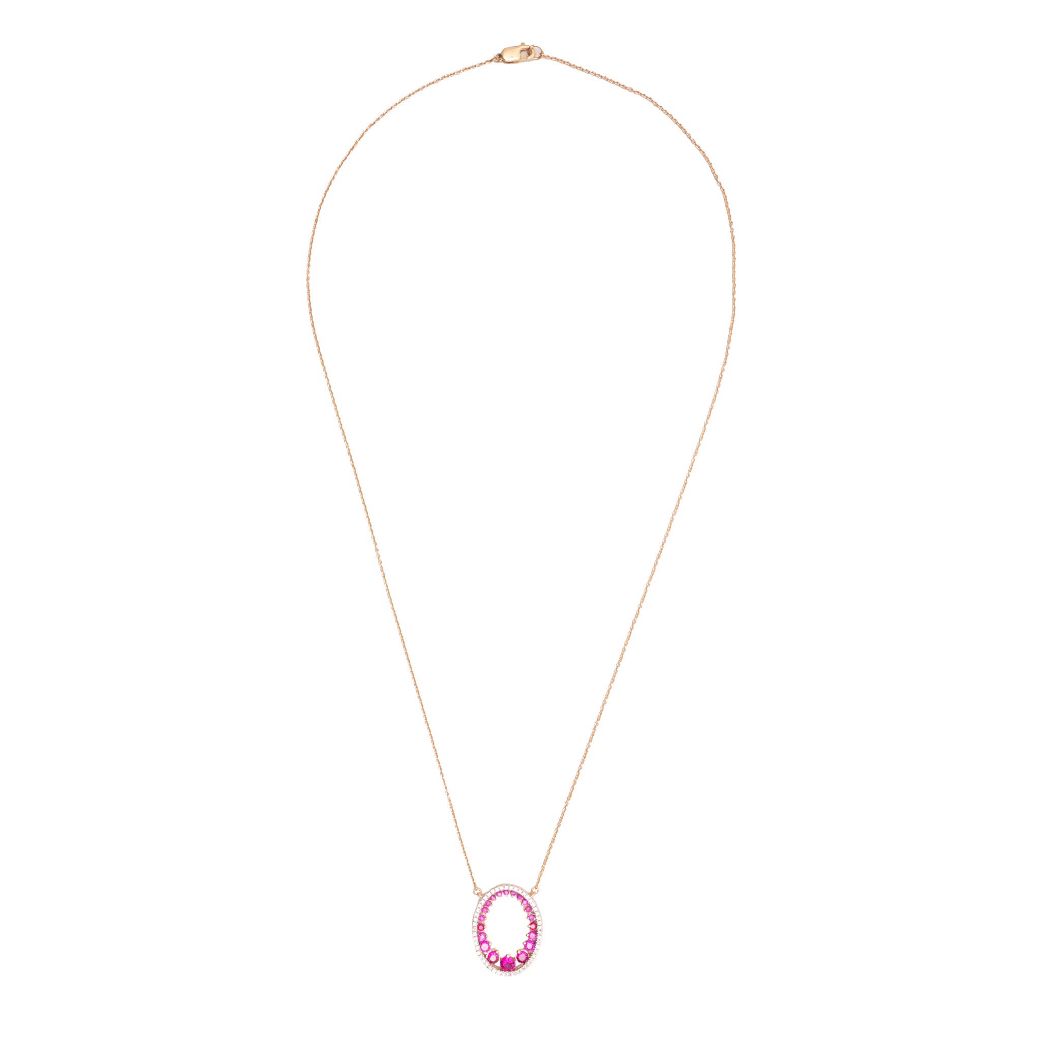 Twinkling Ruby Diamond Chains