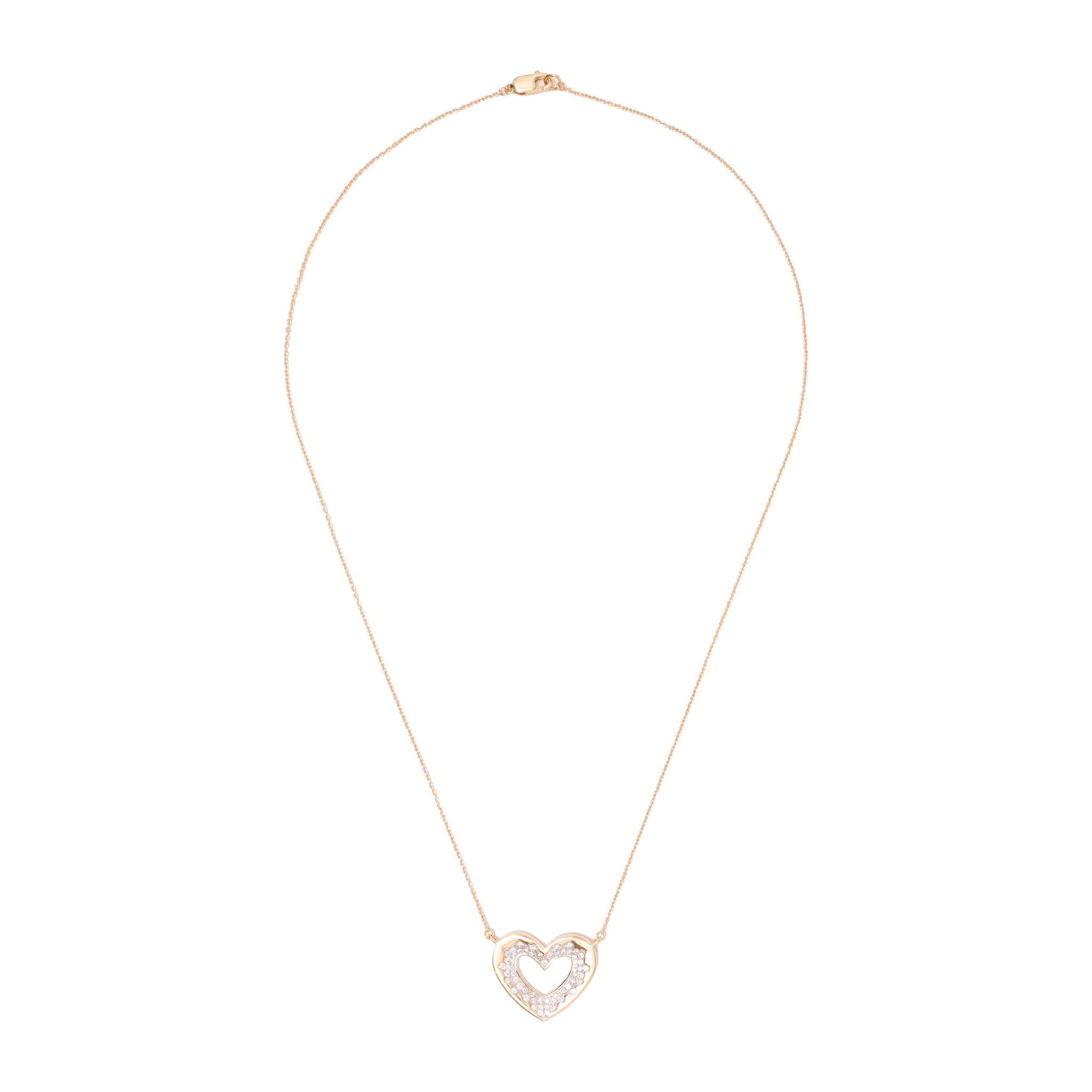 Glittering Diamond Heart Chains