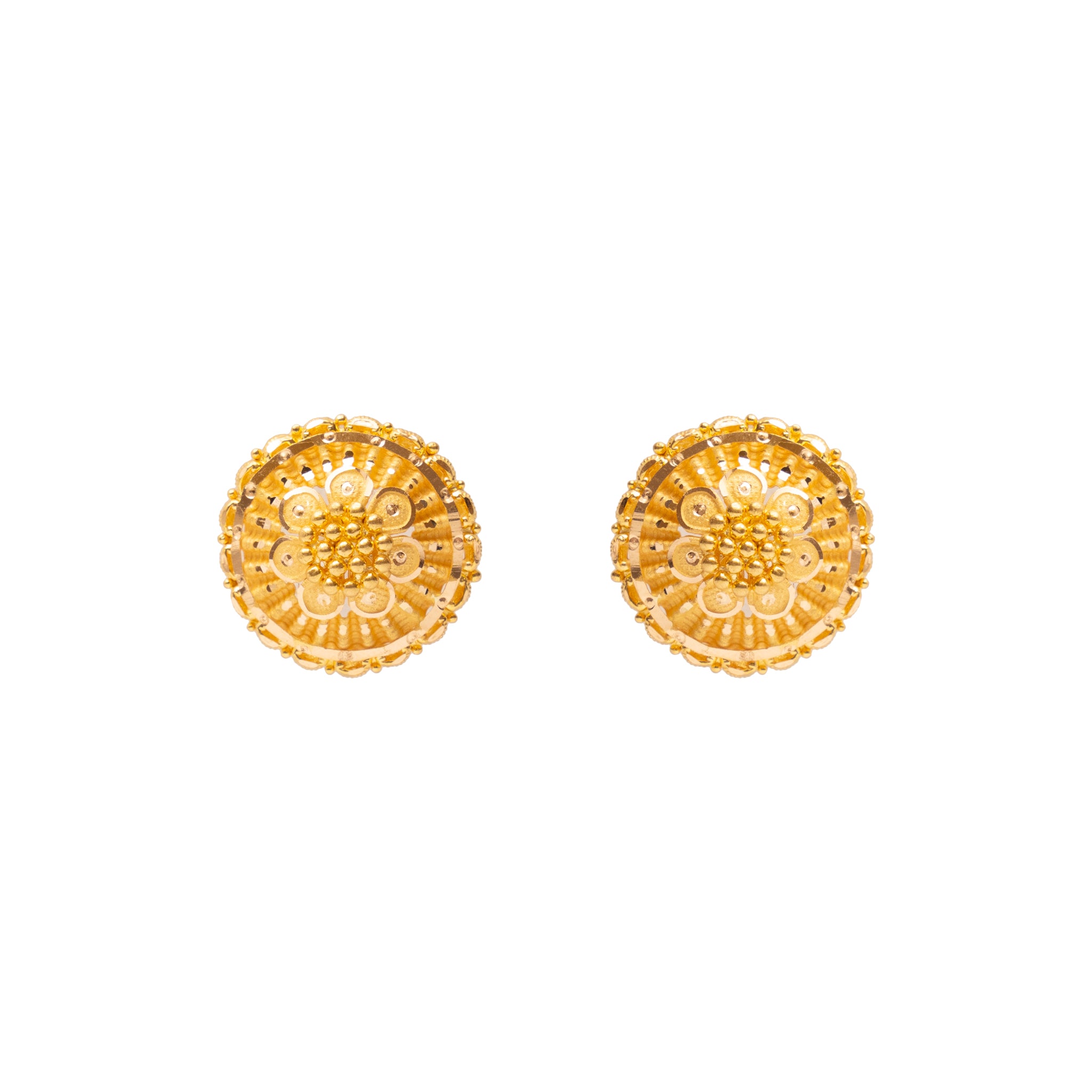 Traditional Stud Gold Earrings