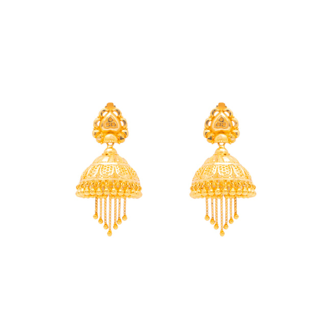 Festive Finesse Gold Earrings