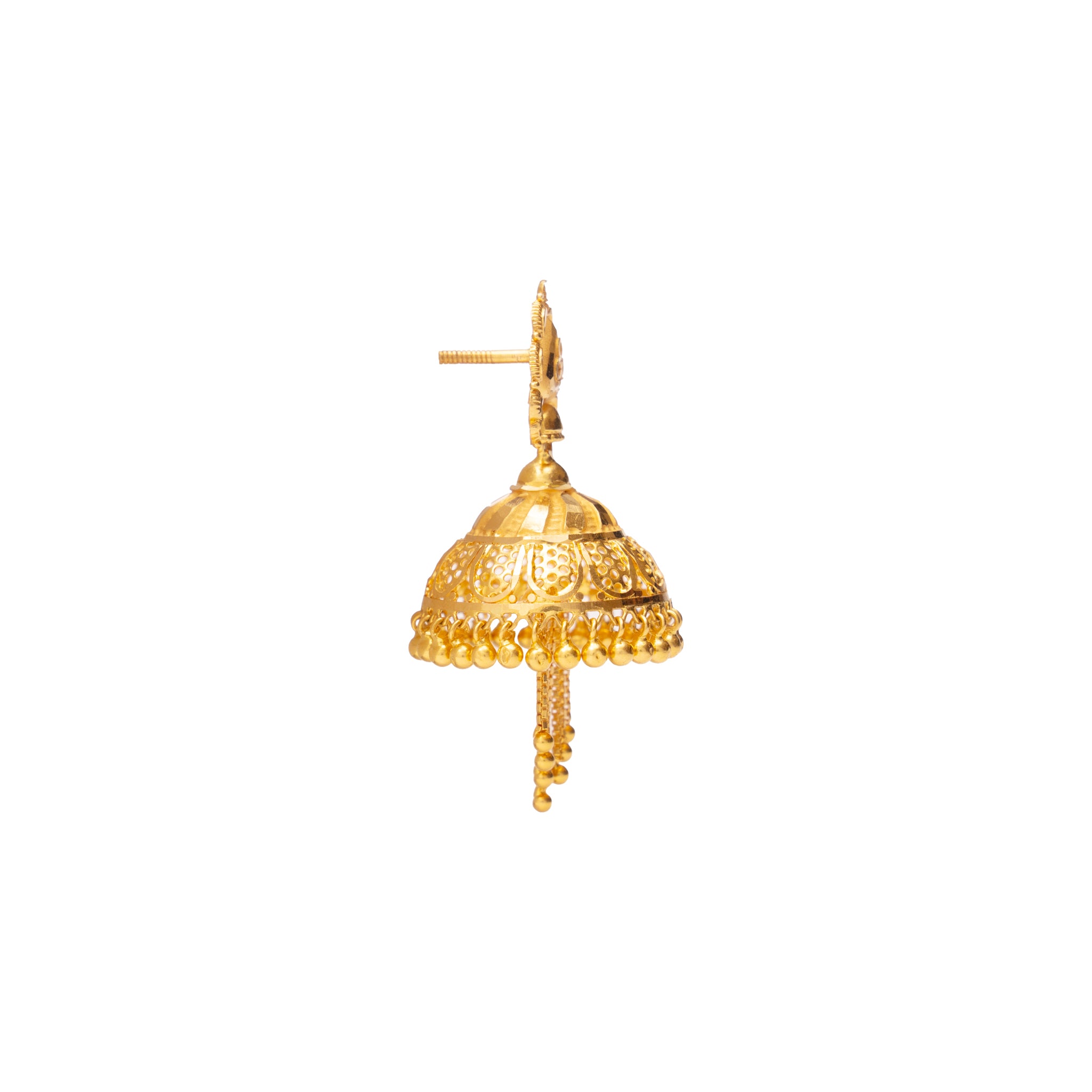Festive Finesse Gold Earrings