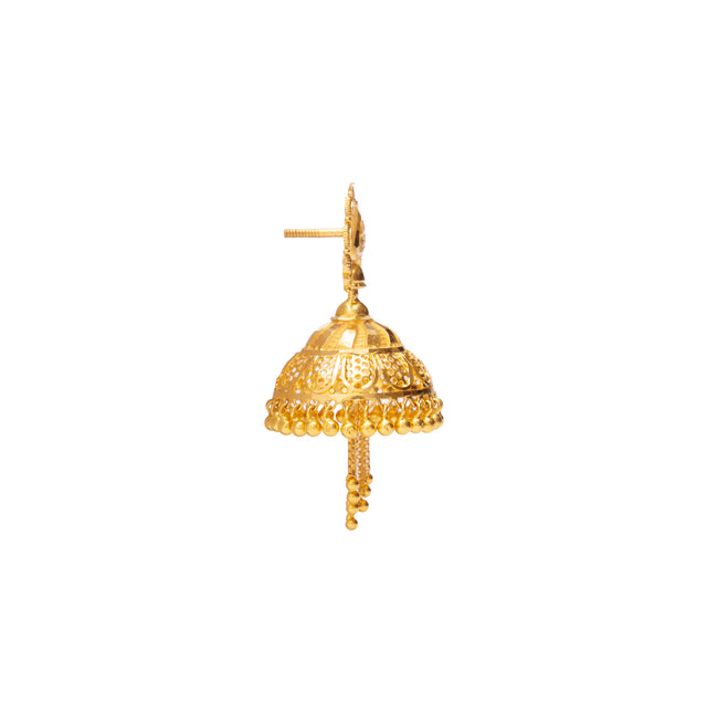 Festive Finesse Gold Earrings
