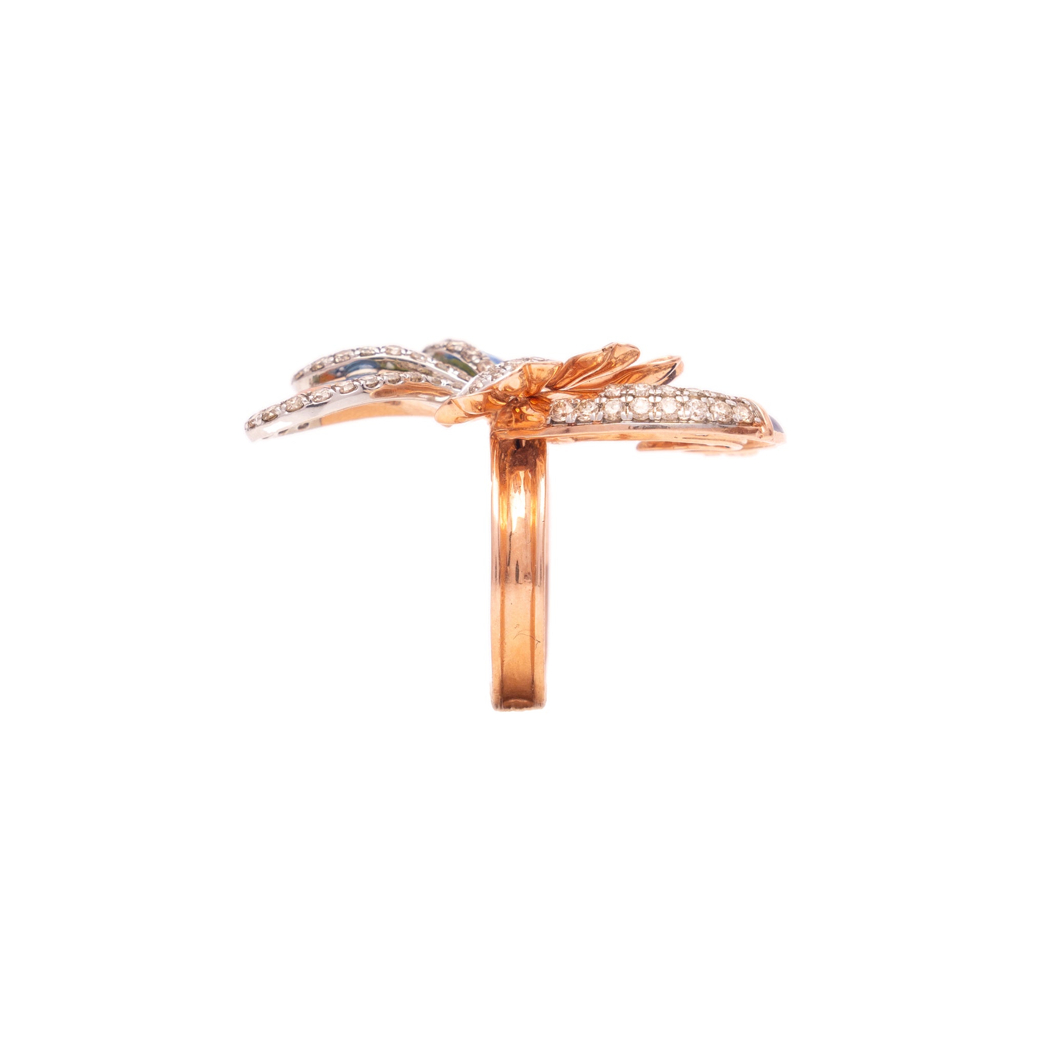 Flowering Vines Diamond Rings