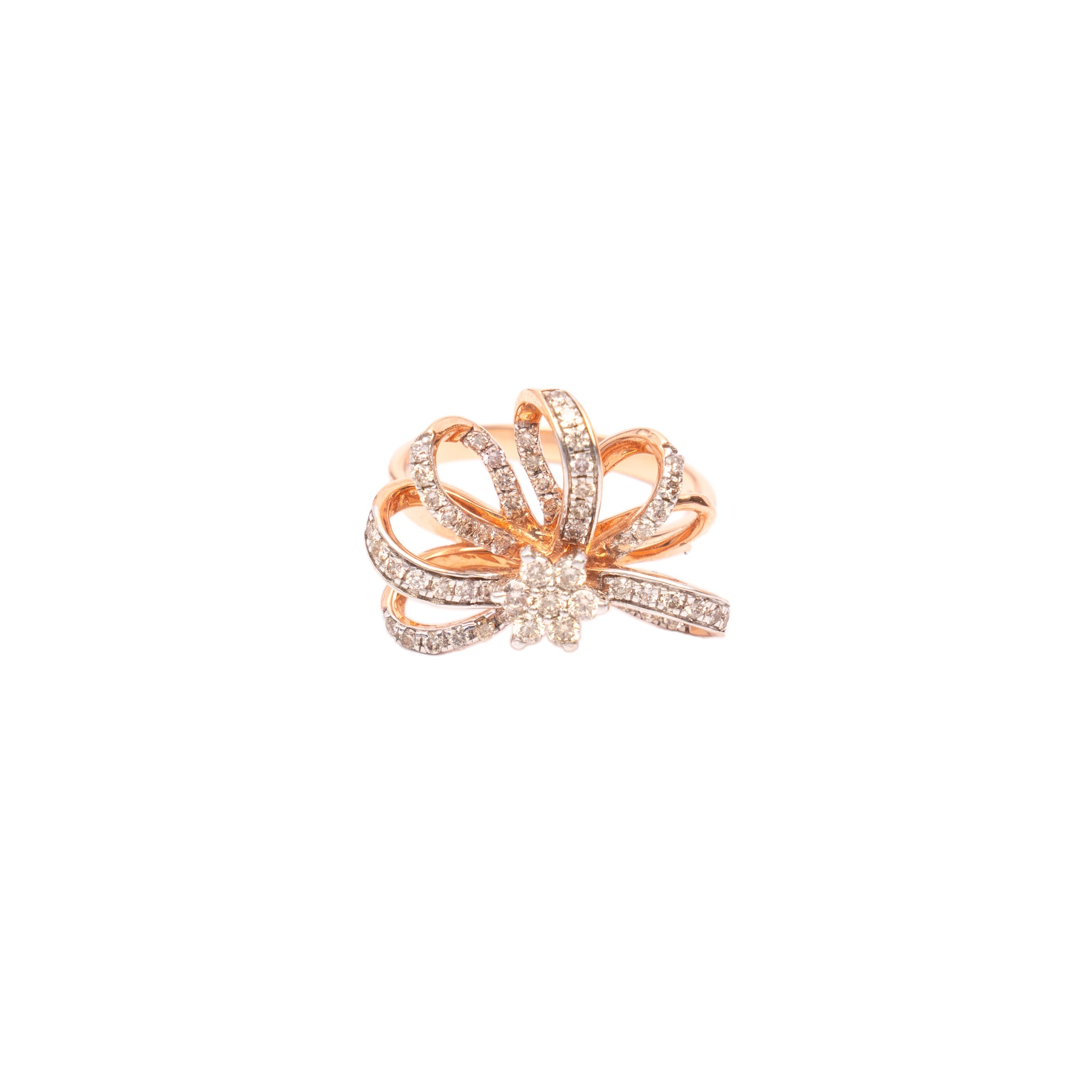 Flowering Vines Diamond Rings