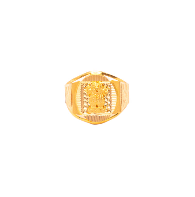 Emblem Gold Ring