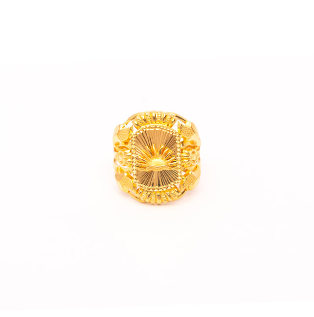 Rising Sun Gold Rings