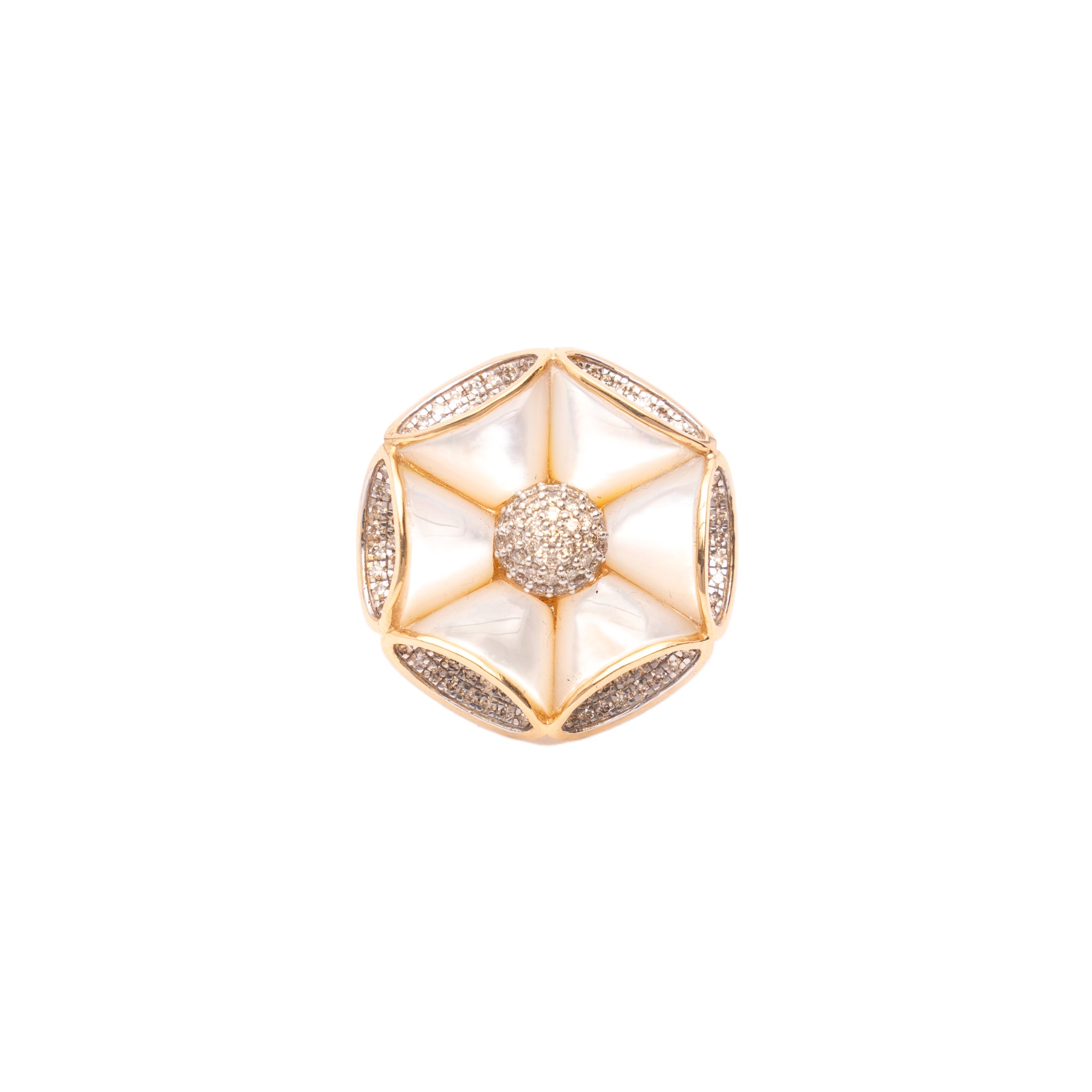 Mother of Pearl Diamond Rings