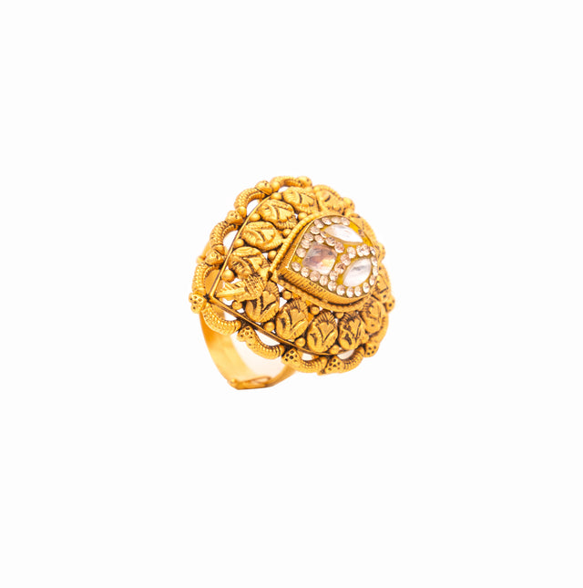 Contemporary Gold Antique Ring