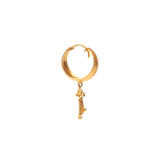 Classic Rajkot Gold Hoops Earrings