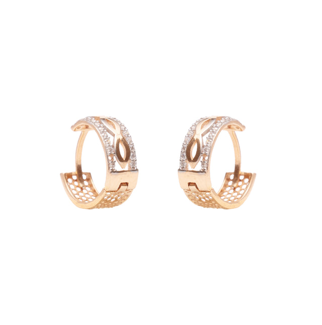 Crossover Diamond Hoops