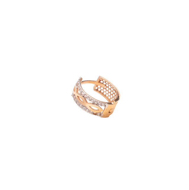 Crossover Diamond Hoops