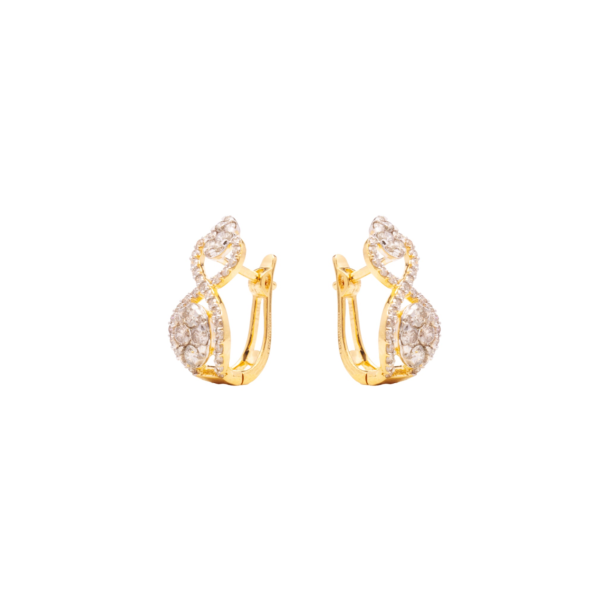Infinity Diamond Hoops