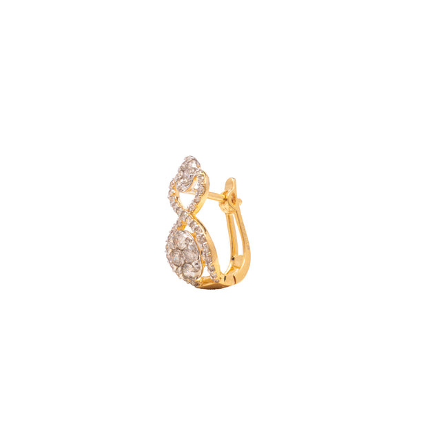 Infinity Diamond Hoops