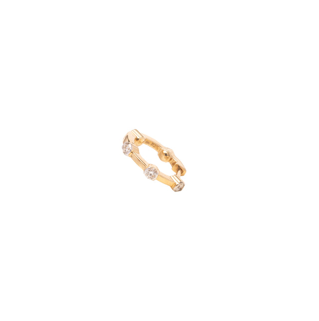 Stately Chic Diamond Hoop Earrings